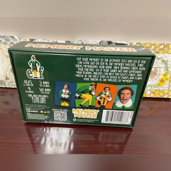 Elf Memory Master A Card Game You Will Never Forget by Aquarius NEW - Picture 2 of 2